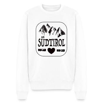Südtirol - Männer Premium Bio Pullover - Weiß - Vorne - Thijin (182cm)