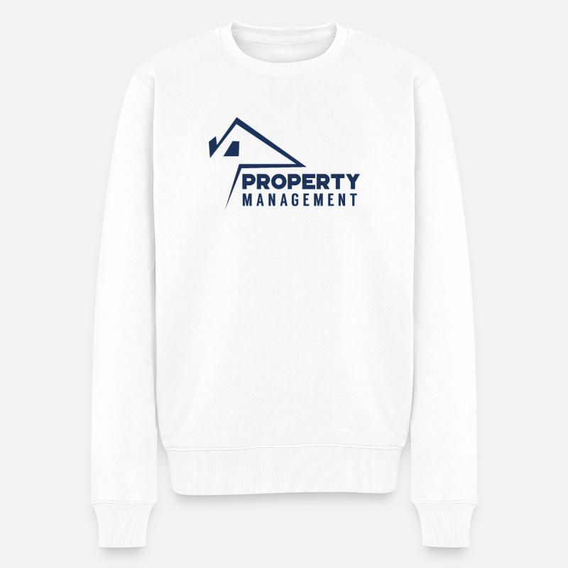 gestion de biens immobiliers - Pull Premium bio Homme - blanc
