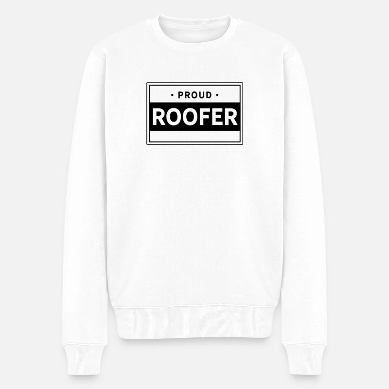 Couvreur couvreur - Pull Premium bio Homme - blanc