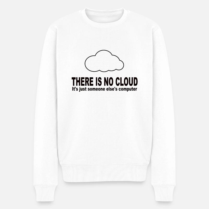 Computer - Männer Premium Bio Pullover - Weiß