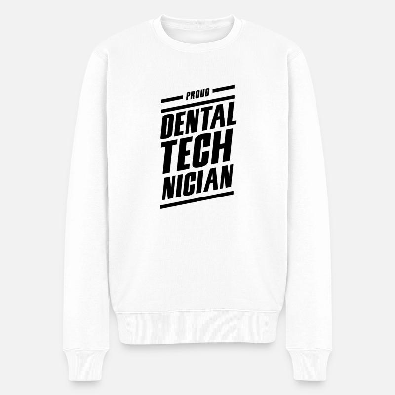 Zahntechniker - Männer Premium Bio Pullover - Weiß