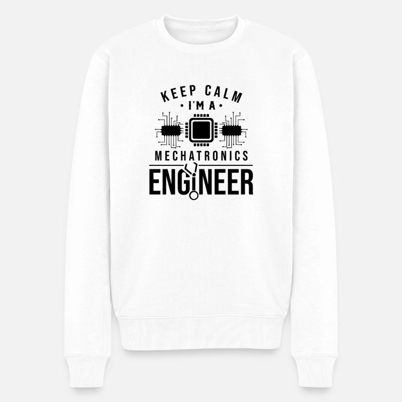 mécatronique - Pull Premium bio Homme - blanc