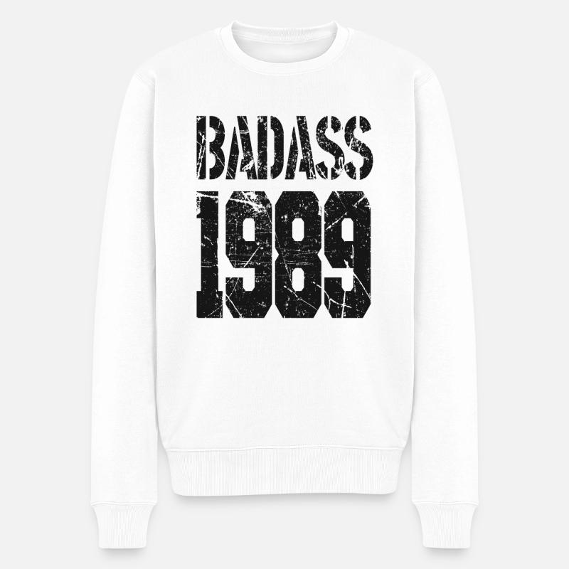 Badass 1989 - Pull Premium bio Homme - blanc