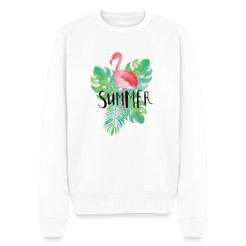 Flamingo - Pull Premium bio Homme - blanc - Devant - Thijin (182cm)