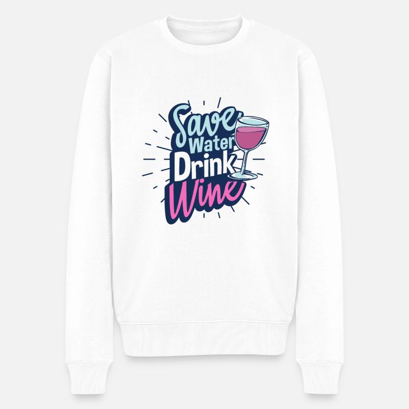 vin - Pull Premium bio Homme - blanc