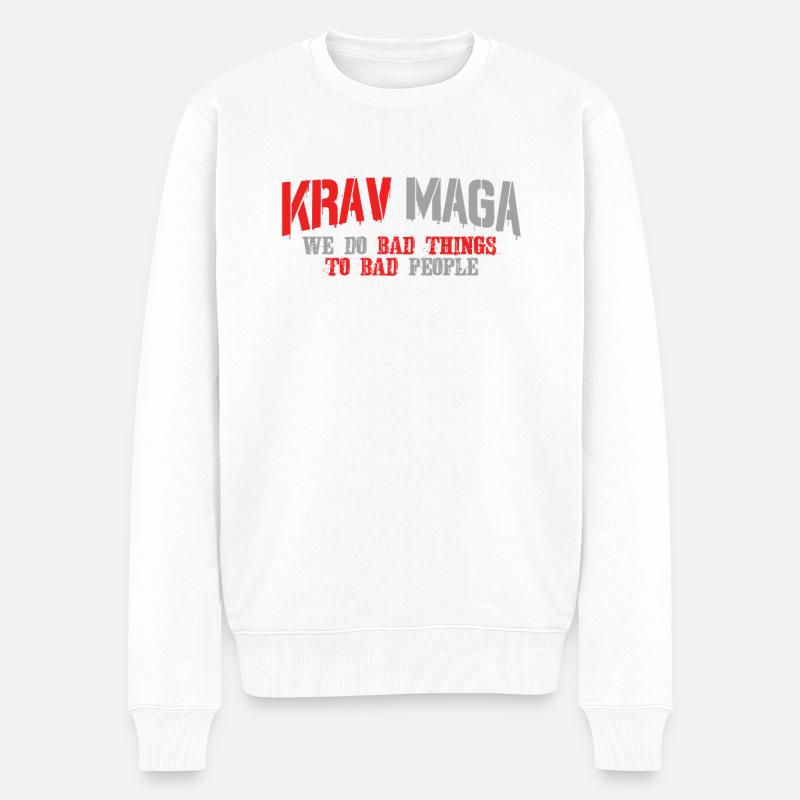 Krav Maga - Pull Premium bio Homme - blanc