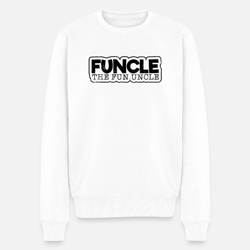 Funcle - Pull Premium bio Homme - blanc