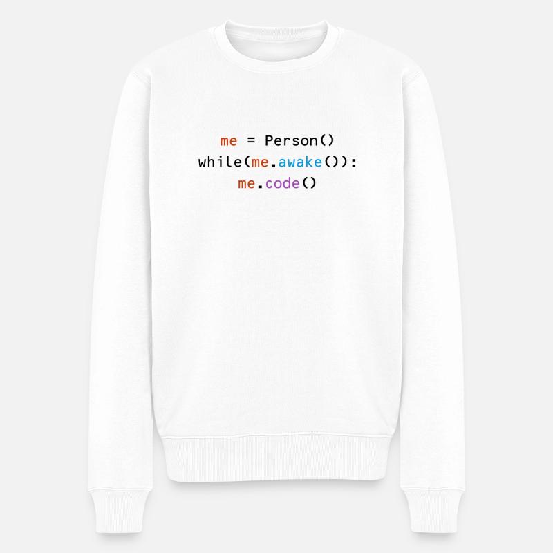 informaticien - Pull Premium bio Homme - blanc