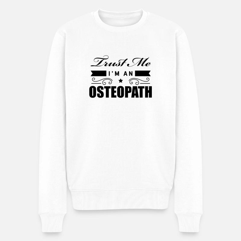 Osteopath - Männer Premium Bio Pullover - Weiß