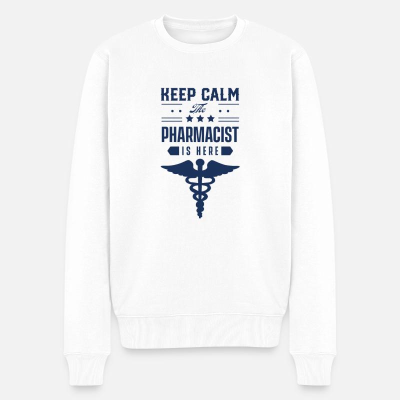 Équipe de médecine pharmacien pharmacien - Pull Premium bio Homme - blanc