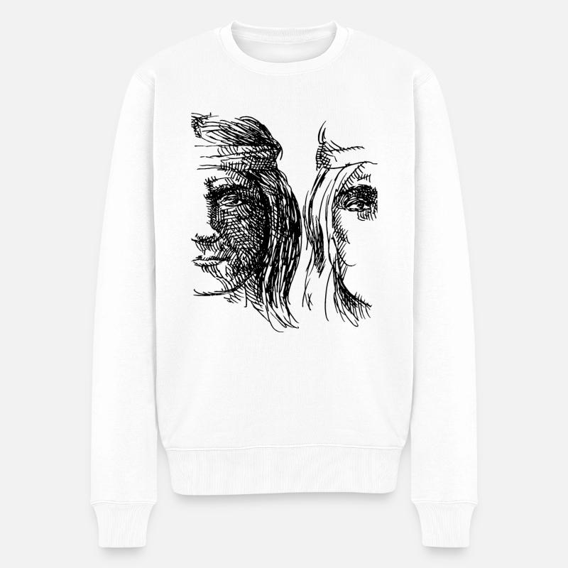 les indiens - Pull Premium bio Homme - blanc
