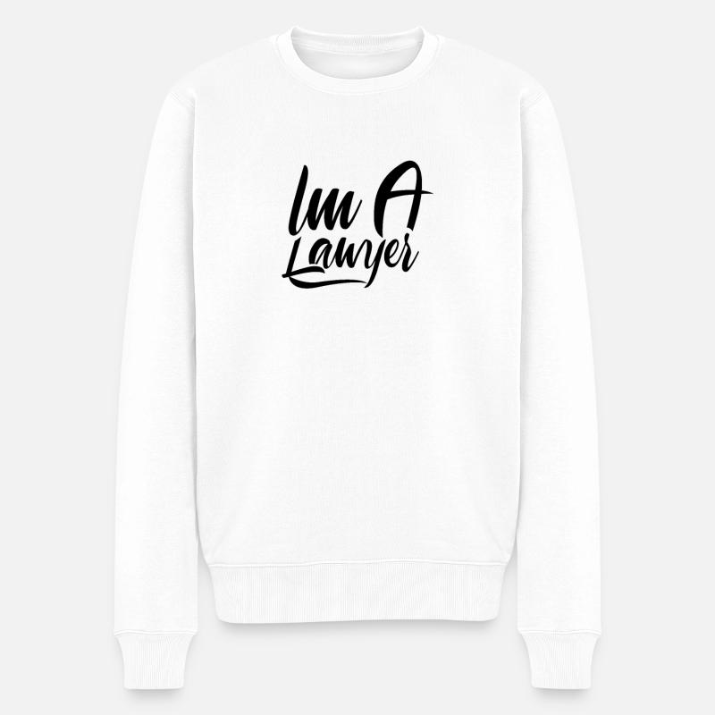 Avocat - Pull Premium bio Homme - blanc