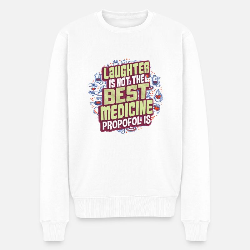 Arzt - Männer Premium Bio Pullover - Weiß
