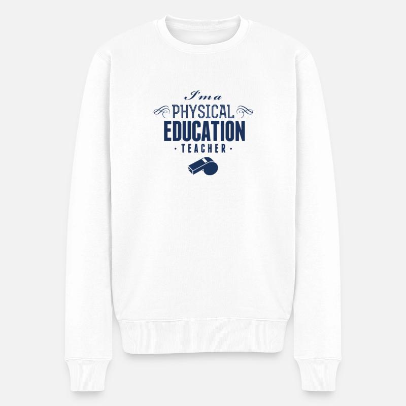 Professeur d'éducation physique - Pull Premium bio Homme - blanc