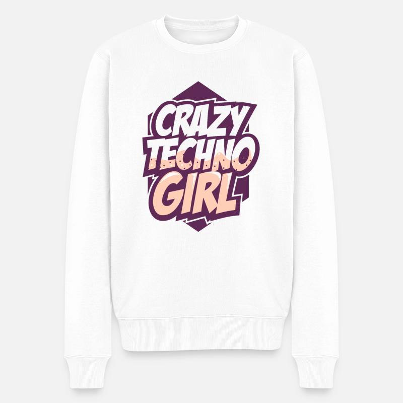 Techno - Pull Premium bio Homme - blanc