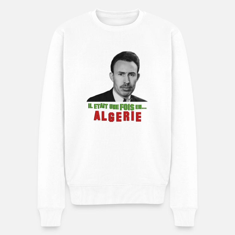 Es war einmal in Algerien - Männer Premium Bio Pullover - Weiß