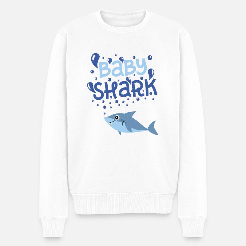 Requin - Pull Premium bio Homme - blanc