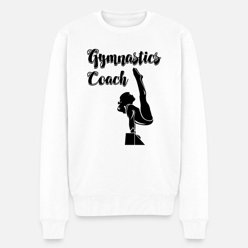 Entraîneur de gymnastique - Pull Premium bio Homme - blanc