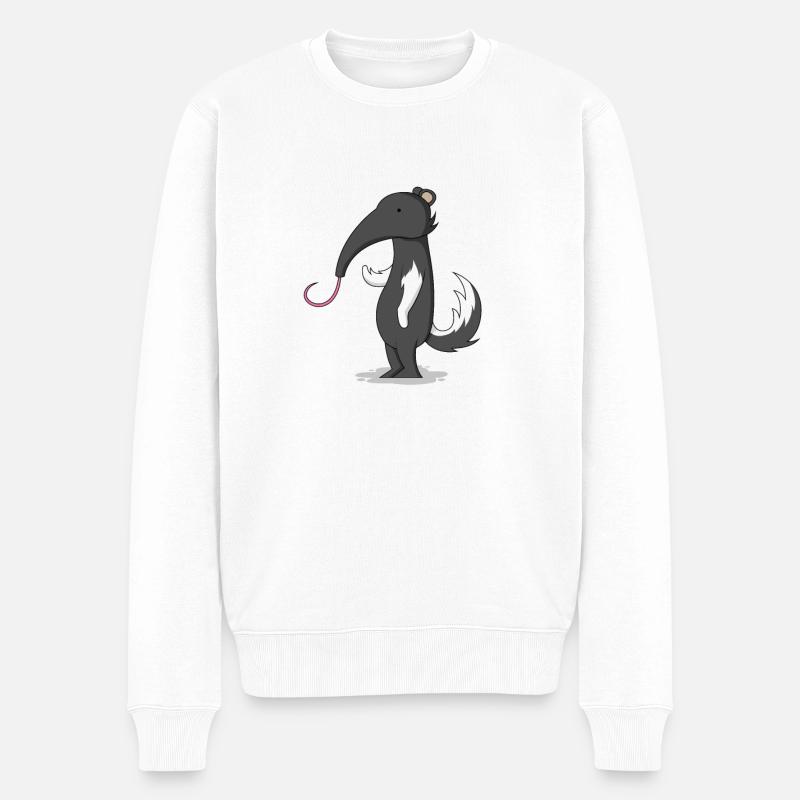 Fourmilier drôle - Pull Premium bio Homme - blanc