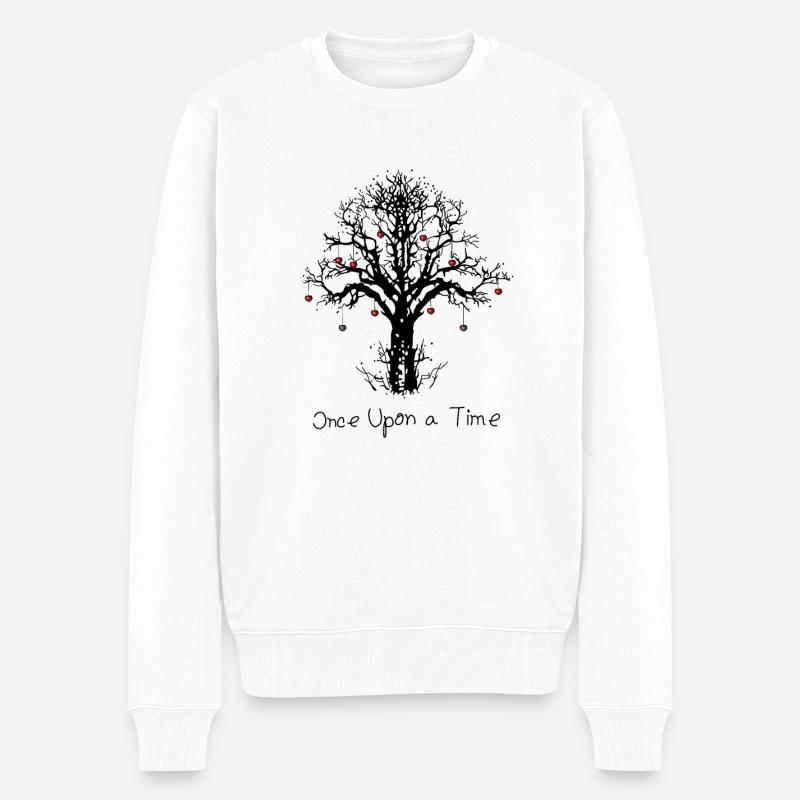 Once Upon a Time Tree Heart Art Junkie - Pull Premium bio Homme - blanc