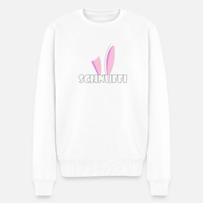 Kosename Schnuffi Geschenkidee - Männer Premium Bio Pullover - Weiß