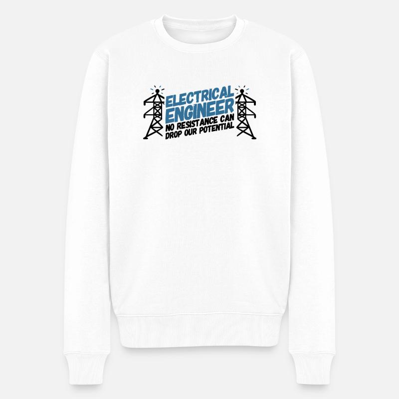 ELECTRICAL ENGINEER: Electrical Engineer Potential - Men's Premium Organic Jumper - white