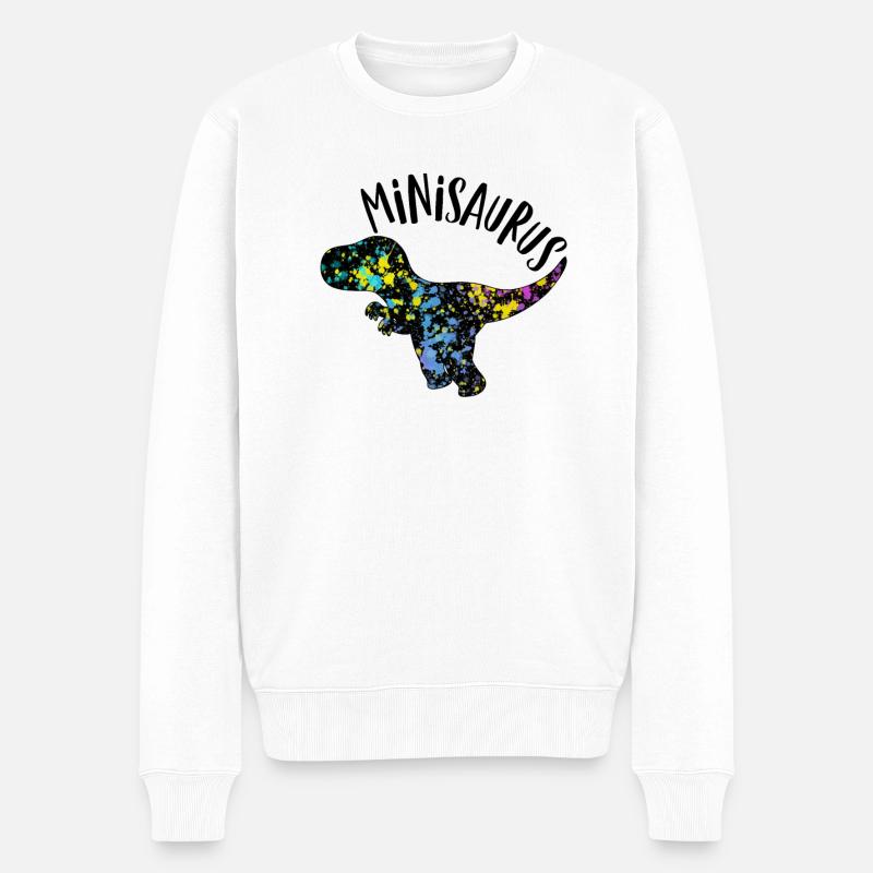 Babysaurus - Männer Premium Bio Pullover - Weiß