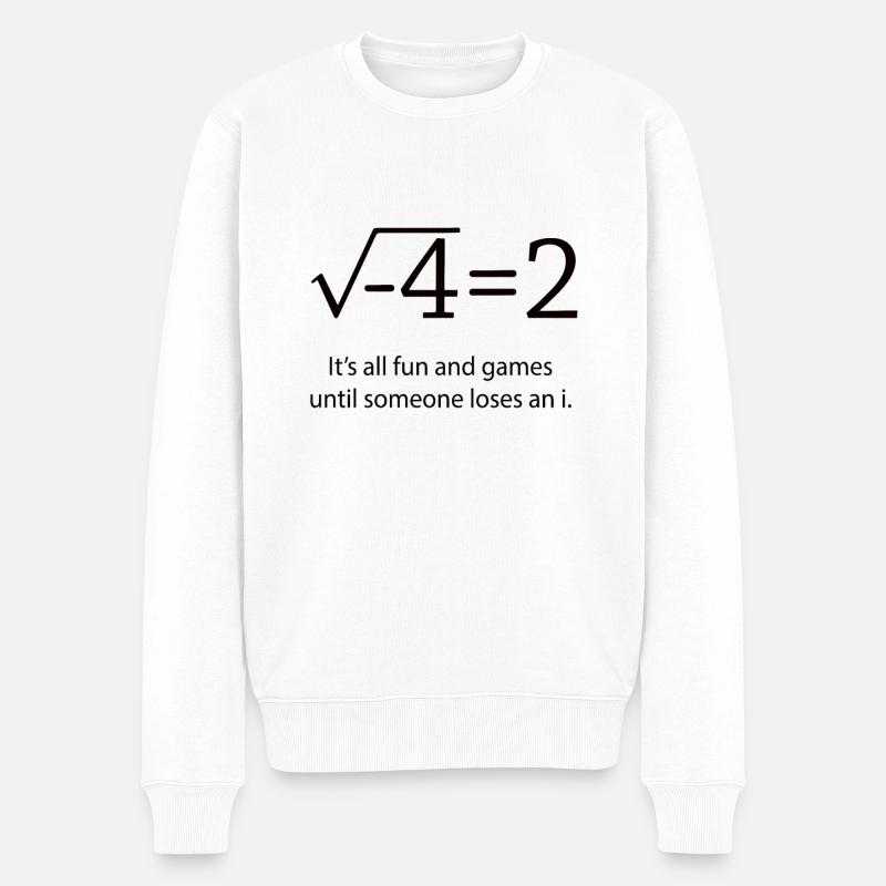 Mathematik - Männer Premium Bio Pullover - Weiß