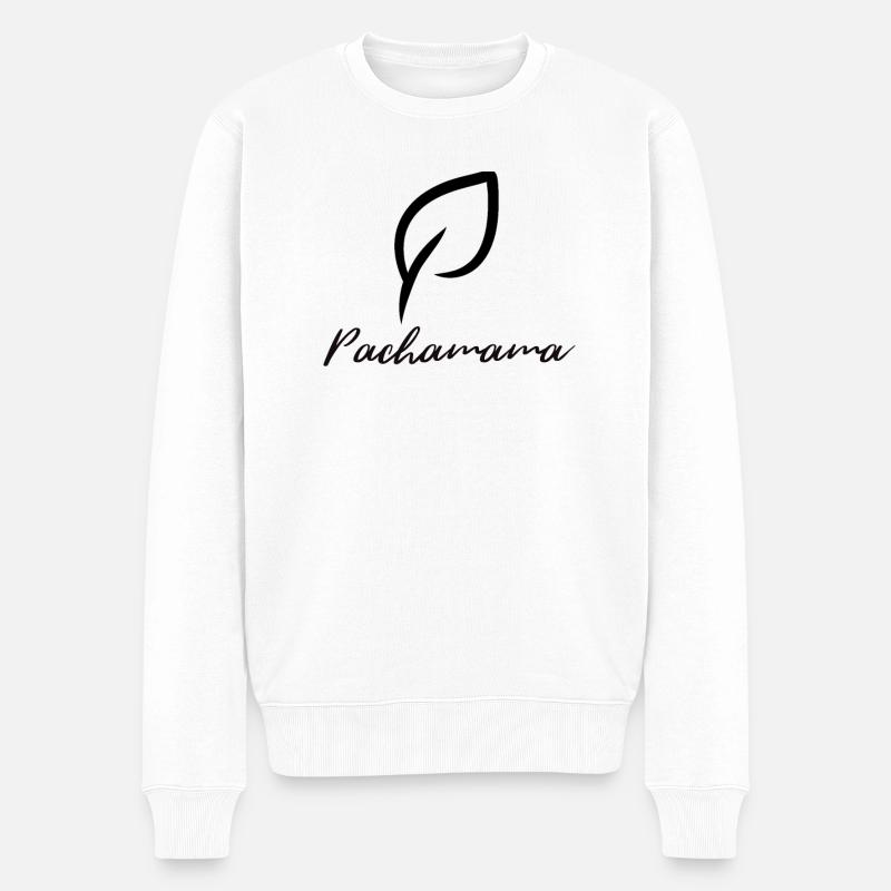 Pachamama déesse de la nature - mère de la terre - Pull Premium bio Homme - blanc