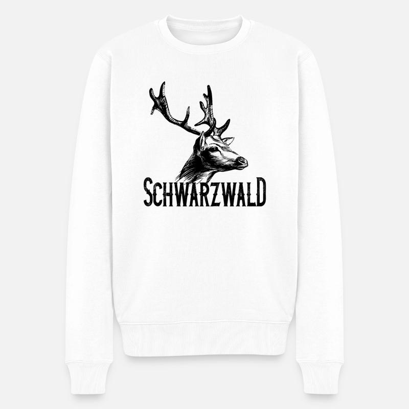 Schwarzwald Schwaben Heimat - Männer Premium Bio Pullover - Weiß