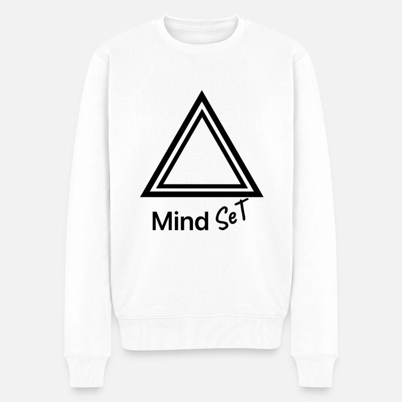 mindset état positivité - Pull Premium bio Homme - blanc