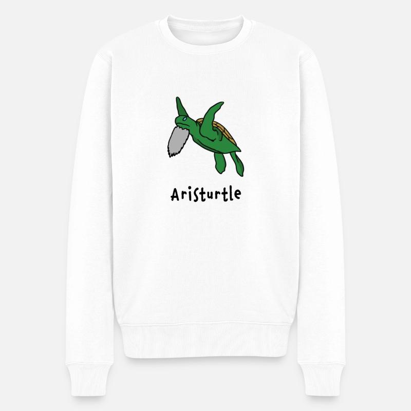 Philosophe Aristote - Pull Premium bio Homme - blanc