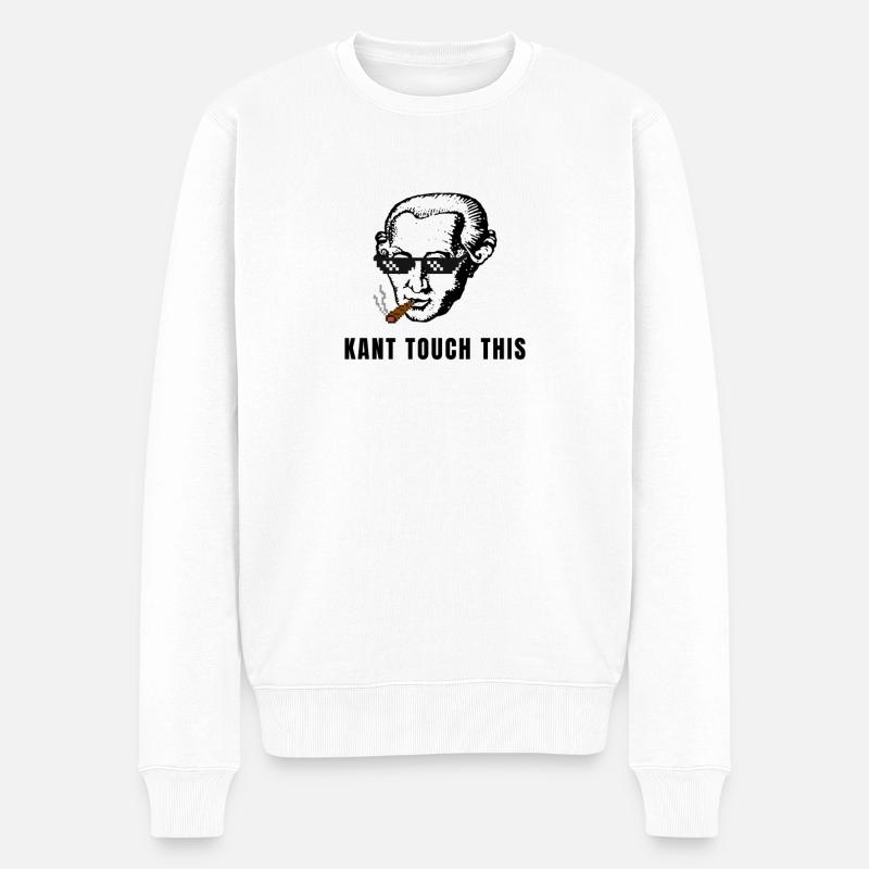 Immanuel Kant Meme - Pull Premium bio Homme - blanc