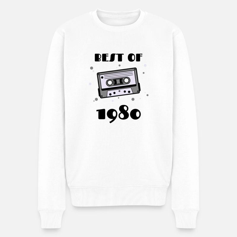 BEST OF 1980 - Männer Premium Bio Pullover - Weiß
