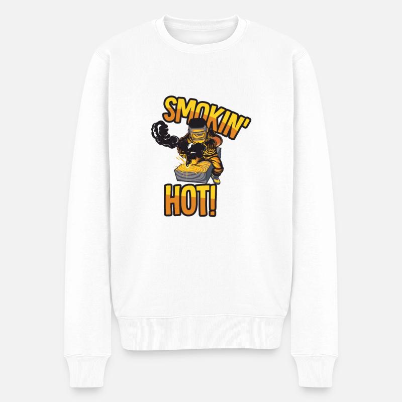 Smokin' Chaud - Pull Premium bio Homme - blanc