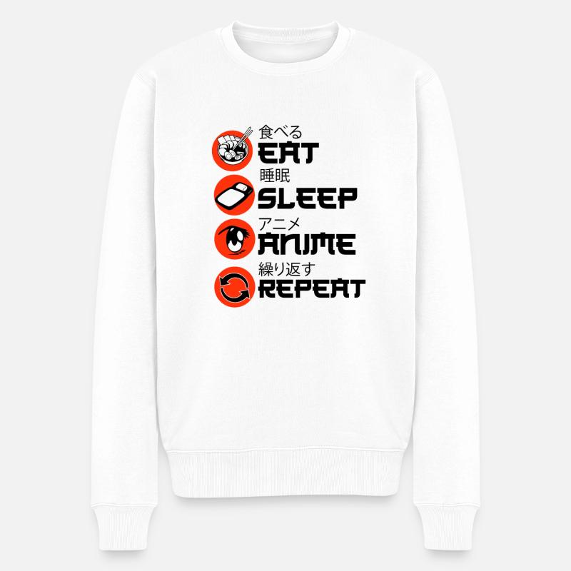 Marchandise Anime Manga Anime - Pull Premium bio Homme - blanc