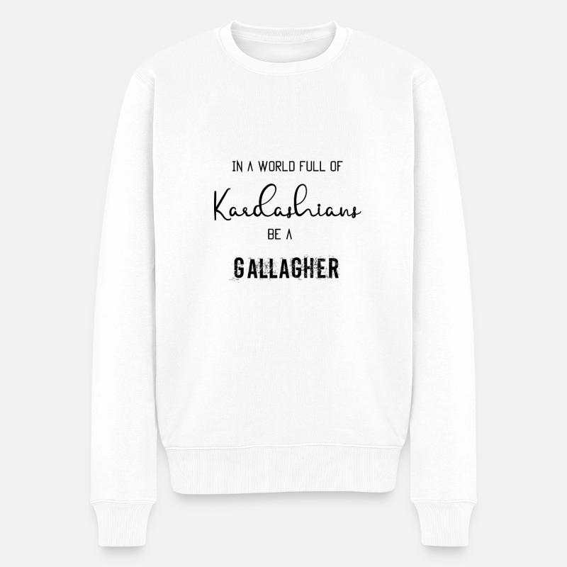Monde fou - Pull Premium bio Homme - blanc