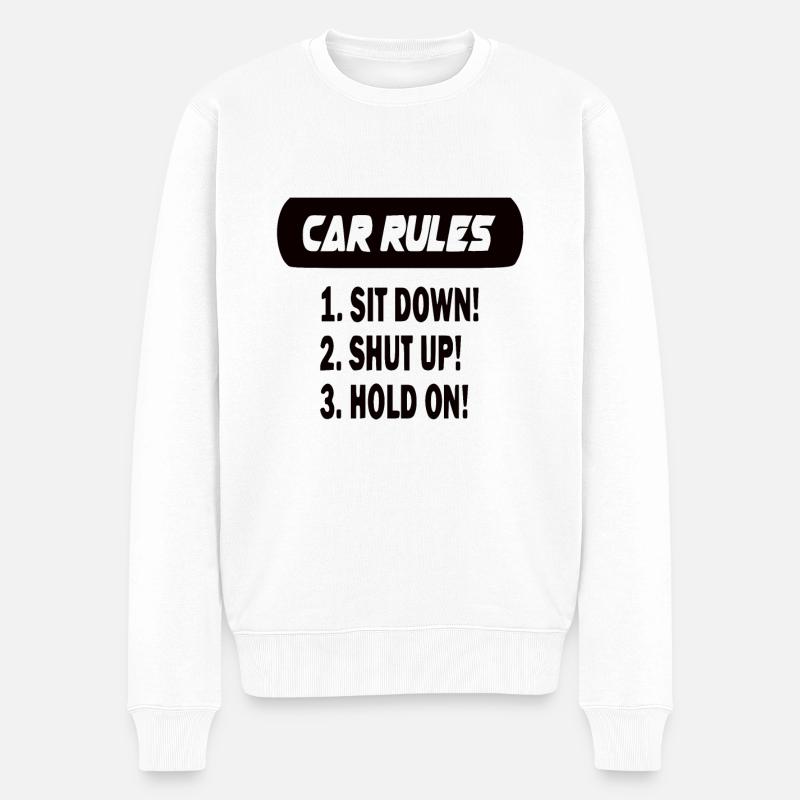Ma voiture Mes règles - Pull Premium bio Homme - blanc