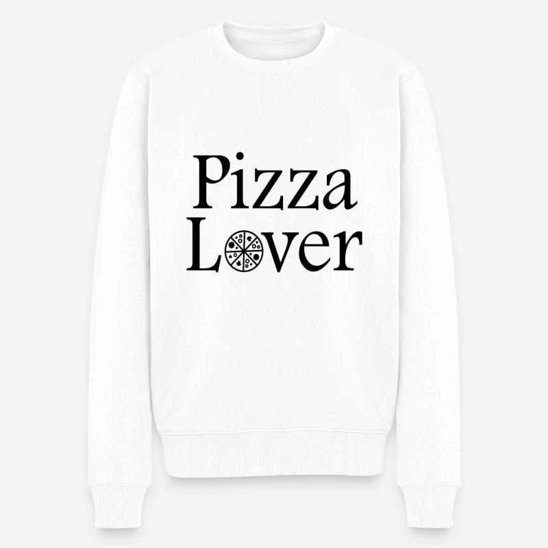Amateur de pizza - Pull Premium bio Homme - blanc