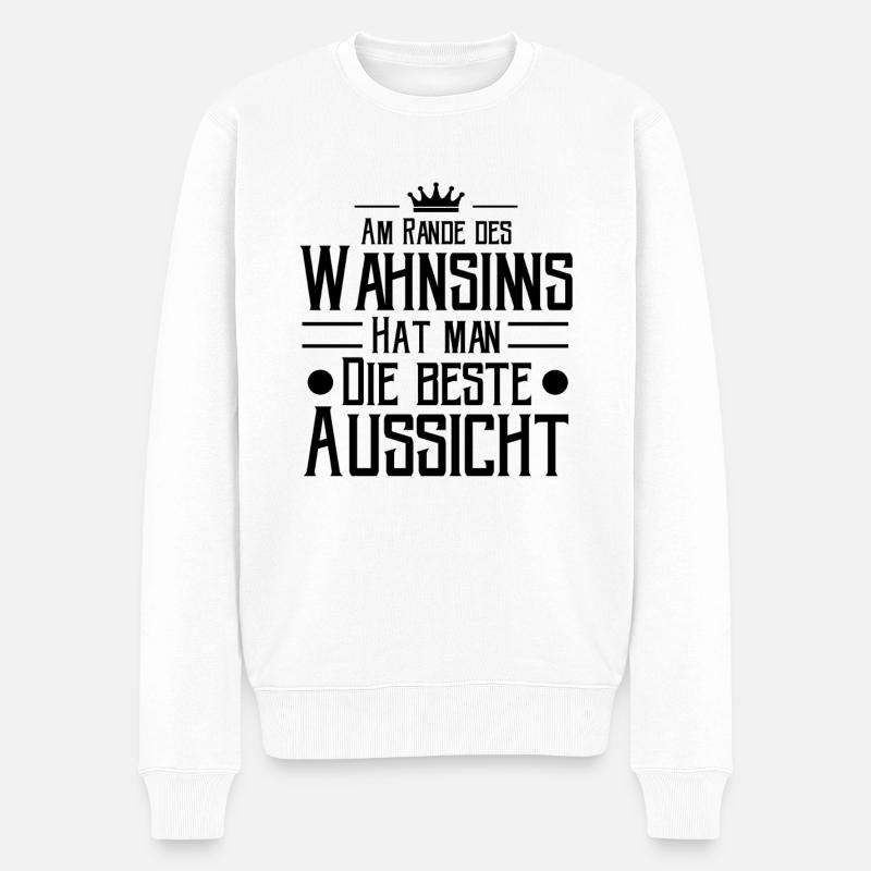 Sprüche - Männer Premium Bio Pullover - Weiß