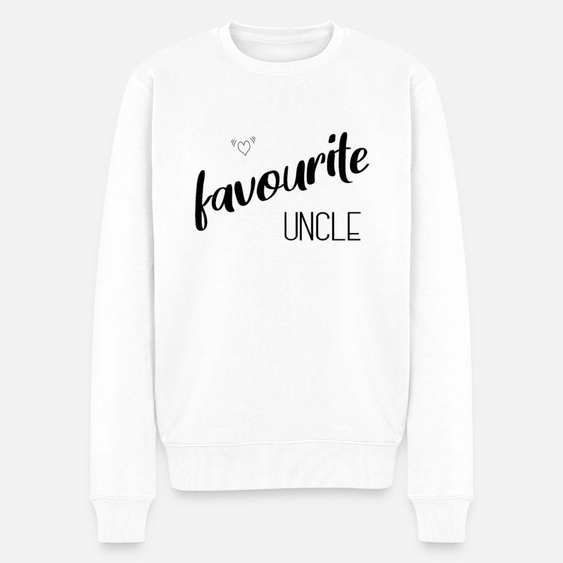 Lieblings Onkel - Männer Premium Bio Pullover - Weiß