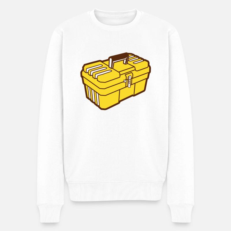 Mallette à outils - Pull Premium bio Homme - blanc