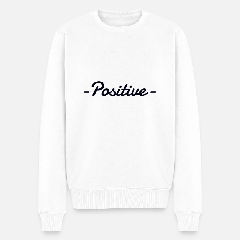 Positif - Pull Premium bio Homme - blanc
