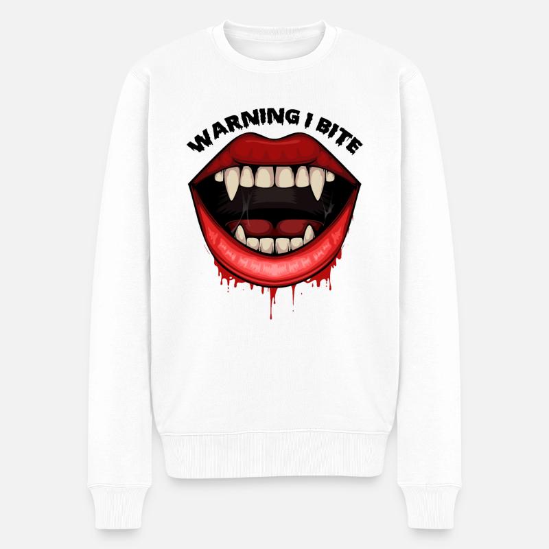 Halloween Vampire - Pull Premium bio Homme - blanc