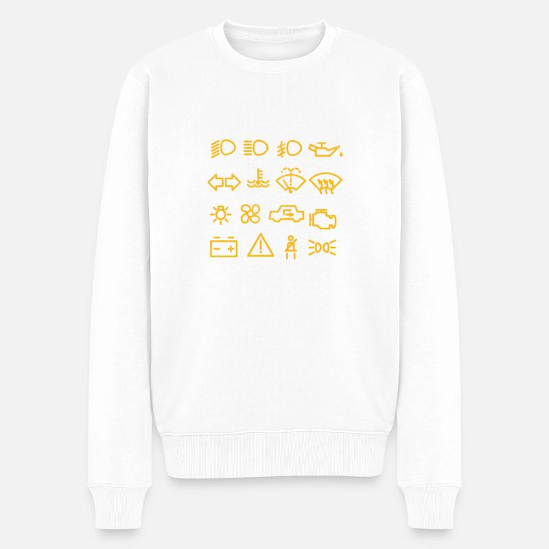 Autoschrauber Automechaniker KFZMechaniker Sprüche - Männer Premium Bio Pullover - Weiß