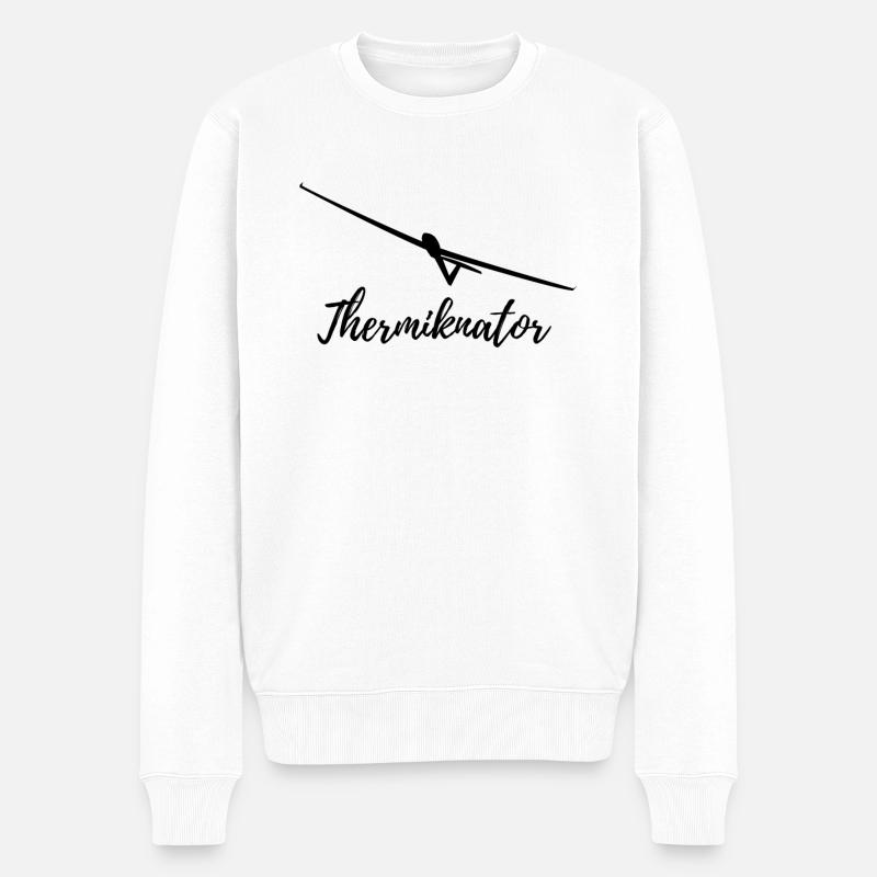 Planeur pilote planeur planeur volant - Pull Premium bio Homme - blanc