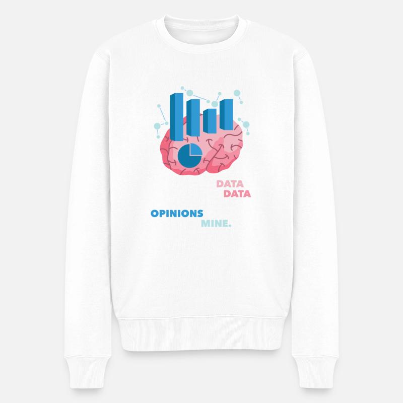 If All We Have Opinions Analyst Data Science - Männer Premium Bio Pullover - Weiß