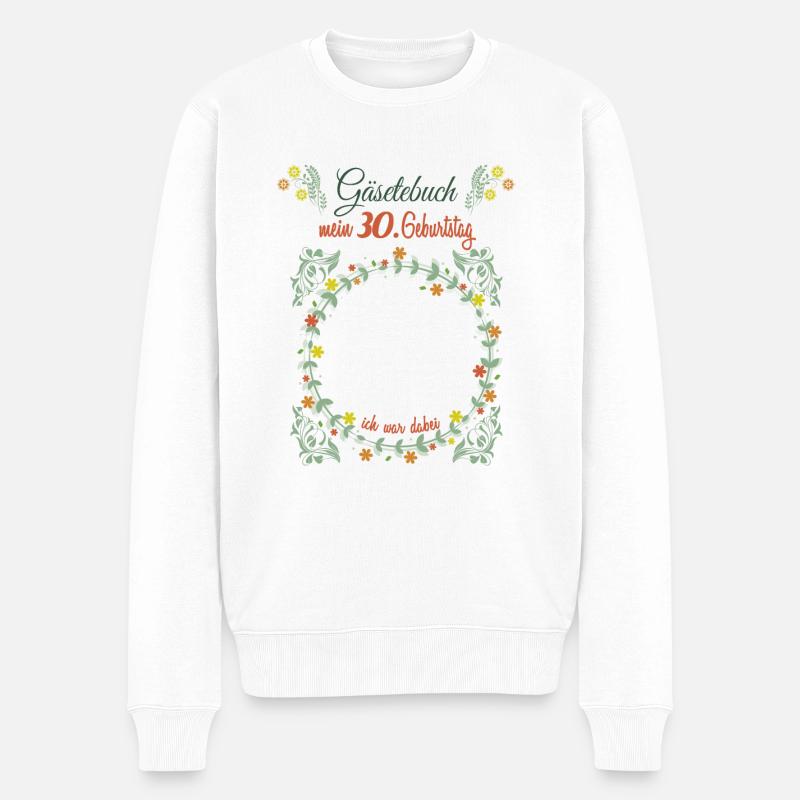Netter Gästeliste Spruch für Partygäste Geschenk - Männer Premium Bio Pullover - Weiß