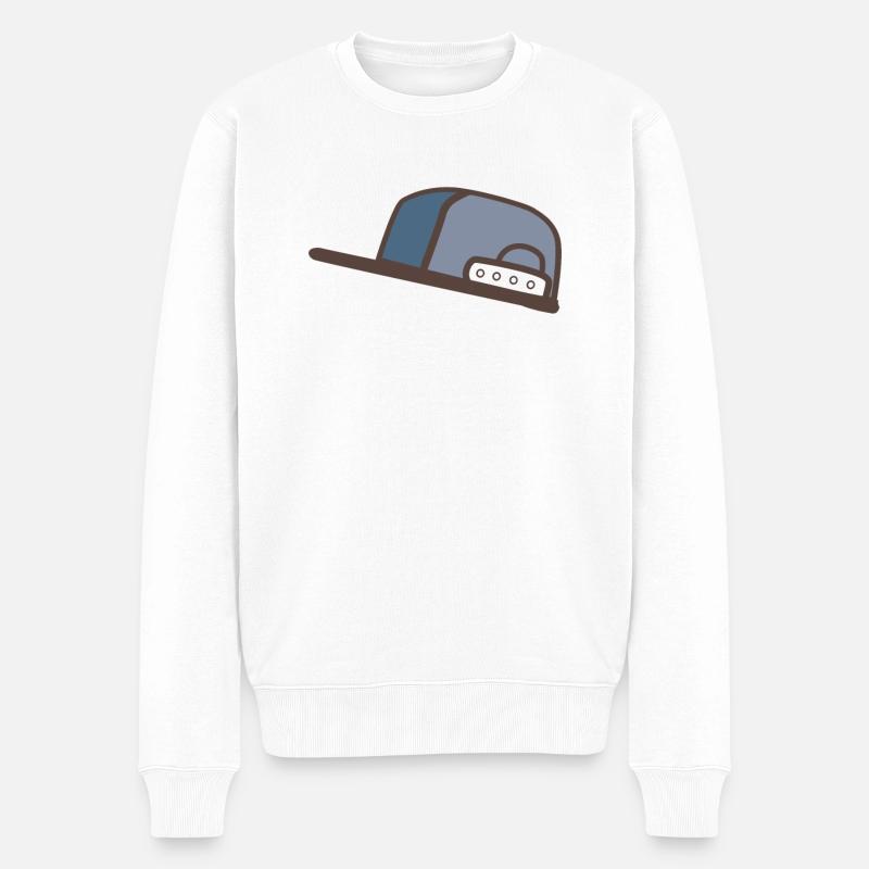 Kappe - Männer Premium Bio Pullover - Weiß
