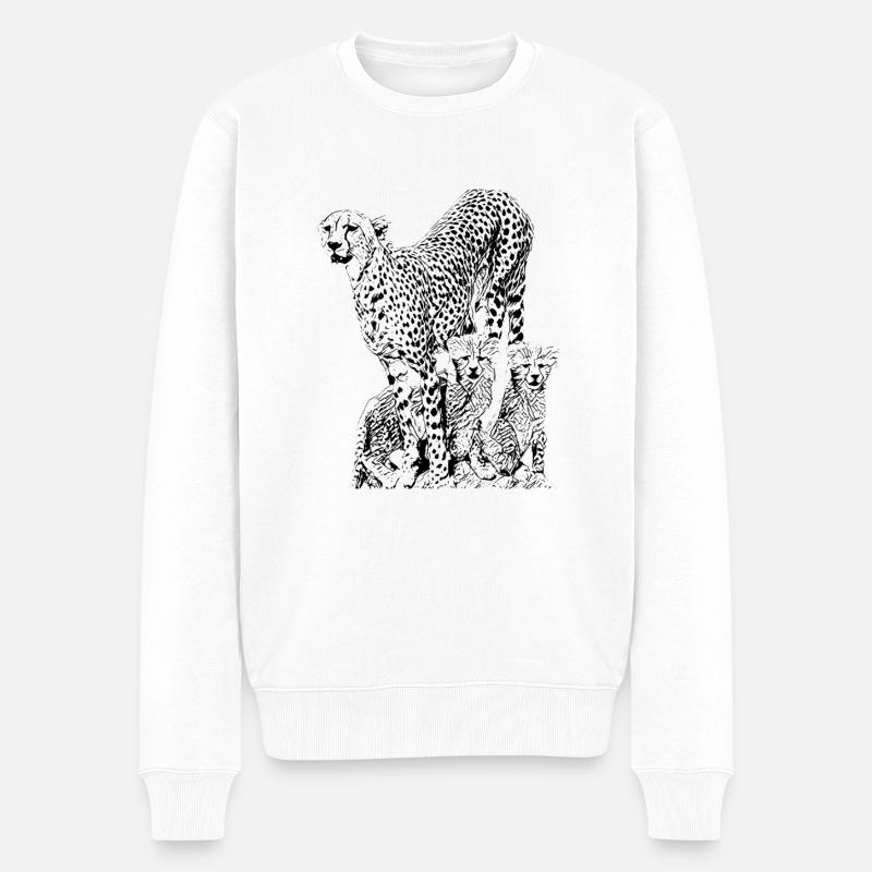 Guépard - Pull Premium bio Homme - blanc